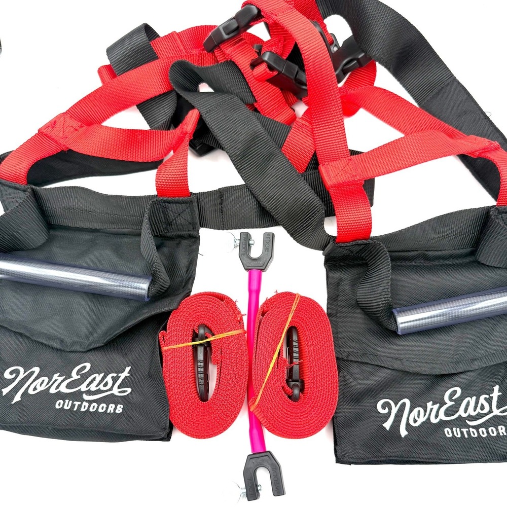 NorEast Outdoors Tree Climbing Obstacle Harness Set, Straps & 1 Wedgie Connector